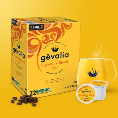 Gevalia Signature Blend Coffee Keurig® K-Cup® Pods, Light Roast, 22/Box (5305)