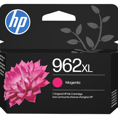 HP 962XL Magenta High Yield Ink Cartridge, Prints Up to 1,600 Pages (3JA01AN#140)