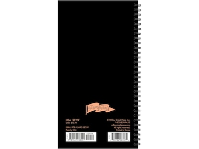 2023-2024 Willow Creek Peachy Chic 3.5 x 6.5 Academic Weekly & Monthly Planner, Paperboard Cover,