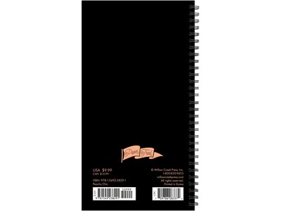 2023-2024 Willow Creek Peachy Chic 3.5 x 6.5 Academic Weekly & Monthly Planner, Paperboard Cover,