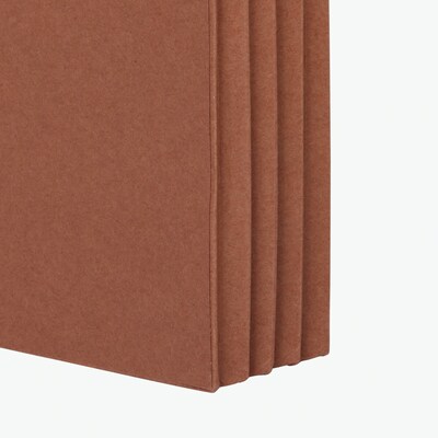 Pendaflex 30% Recycled Reinforced File Pocket, 3 1/2" Expansion, Legal Size, Brown, 25/Box (1526EOX)