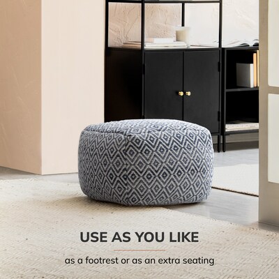 Anji Mountain Cherokee Nightlife Fabric Rectangular Pouf Ottoman (AMBPF075-2014)