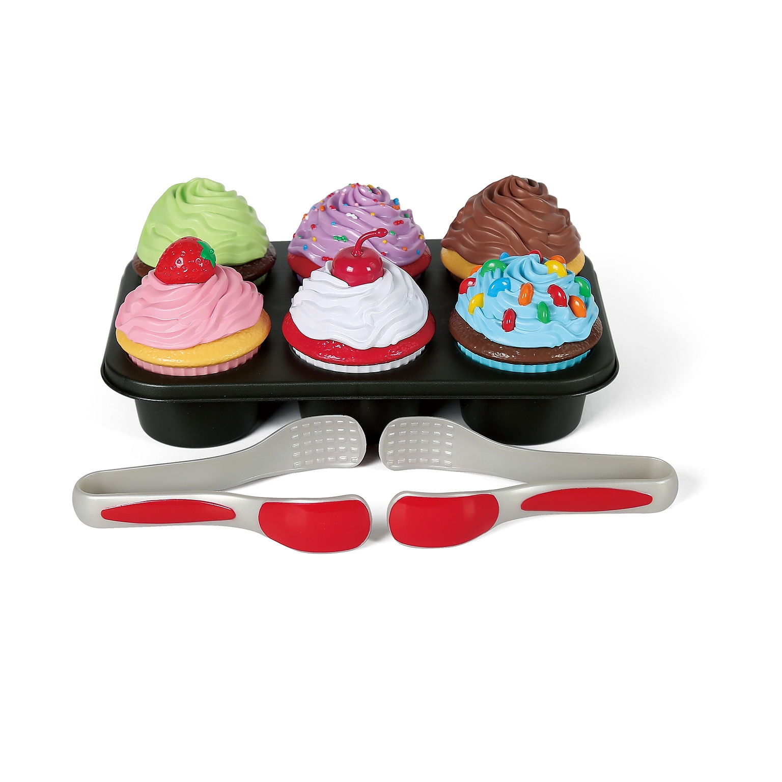 Popular Playthings Magnetic Bake & Play Cupcakes, Multicolored, 21/Set (PPY64005)