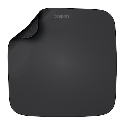 Staples TECH Ultrathin Non-Skid Mouse Pad, Black (23941)