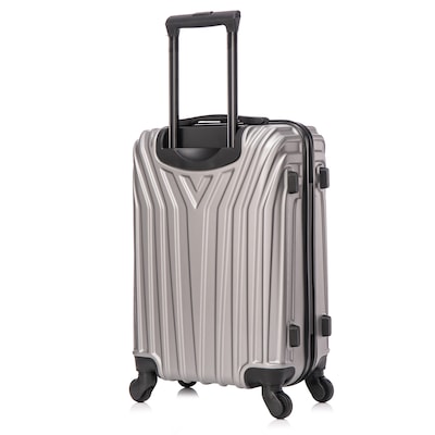 InUSA Vasty 22.44" Hardside Suitcase, 4-Wheeled Spinner, TSA Checkpoint Friendly, Grey (IUVAS00S-GRE)