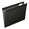 Pendaflex Reinforced Hanging File Folders, 1/5 Tab, Letter Size, Black, 25/Box (PFX 4152 1/5 BLA)