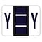 Medical Arts Press® TAB® Products Compatible Alpha Sheet Style Labels; Letter Y