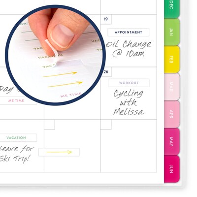 2025-2026 AT-A-GLANCE Simplified by Emily Lilac Plaid 8.5" x 11" Academic Weekly & Monthly Planner, Poly Cover (EL39-901A-26)