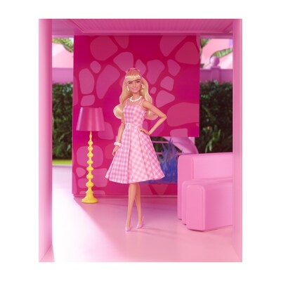 Mattel Barbie The Movie Barbie Doll, Pink Gingham Dress, 3/Pack (HPJ96)