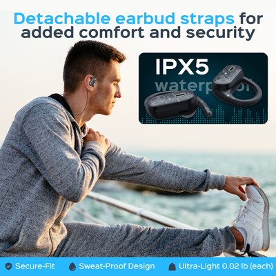 Treblab X-Smart AI Wireless Bluetooth Translation Earbuds, IPX5 Water Resistant, Black (X-Smart)