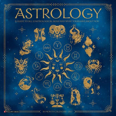 2027 Willow Creek Astrology 12 x 12 Monthly Wall Calendar, Assorted Colors (58893)