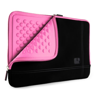 SumacLife 13 Laptop Sleeve, Black/Pink (NBKLEA672)
