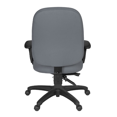 Regency Comfort Series Ergonomic Fabric Swivel Task Chair, Grey (125-GY)