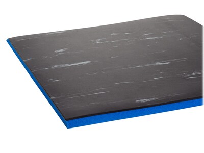 Crown Mats Workers-Delight Spiffy Vinyl Supreme Anti-Fatigue Mat, 36 x 144, Black (WV 1232BK)