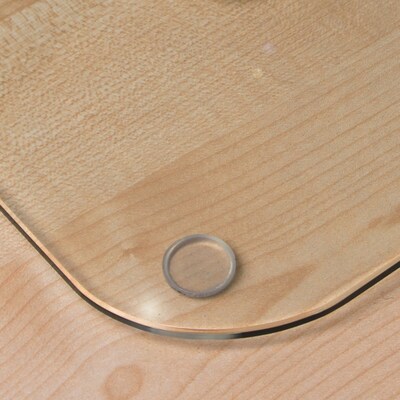 Floortex CraftTex Glass Craft Protector Mat, 19" x 24", Crystal Clear (FCCE1924G)