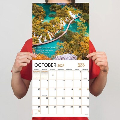 2027 TF Publishing Paths to God 11" x 12" Monthly Wall Calendar, Multicolored (27-1022)