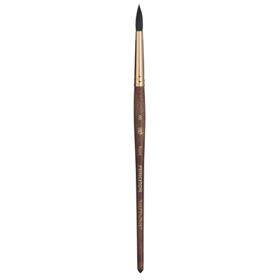 Princeton Neptune Short Handle Watercolor Synthetic Round Brush, 2/Pack (PBXP4750R8-2)
