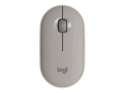 Logitech Pebble M350 Wireless Ambidextrous Optical USB Mouse, Sand (910-005769)