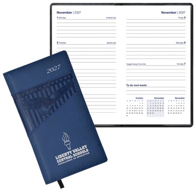Custom Duo Patriot Pocket Weekly Calendar