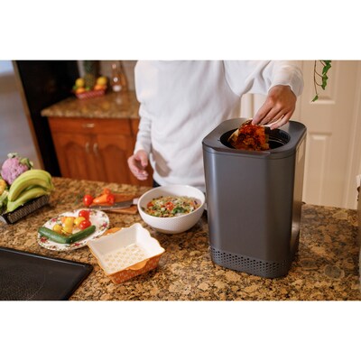 Nagual NA2 0.66 Gallon Indoor Kitchen Smart Electric Composter, Gray (B0D22PN4ZJ)