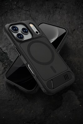 SaharaCase Venture Series MagSafe Phone Case for iPhone 17 Pro, Shock Absorbing, Scorpion Black (CP00978)
