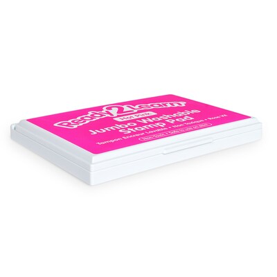Ready 2 Learn Jumbo Washable Stamp Pad, Foam, 6.2"L x 4.1"W, Hot Pink (CE-10034)