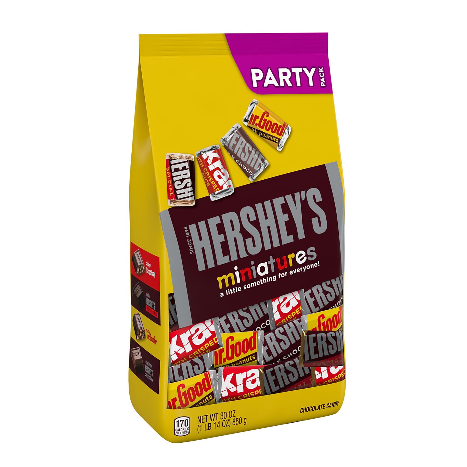 Hersheys Miniatures Assorted Chocolate Candy Party Pack, 30 oz. (246-00402)