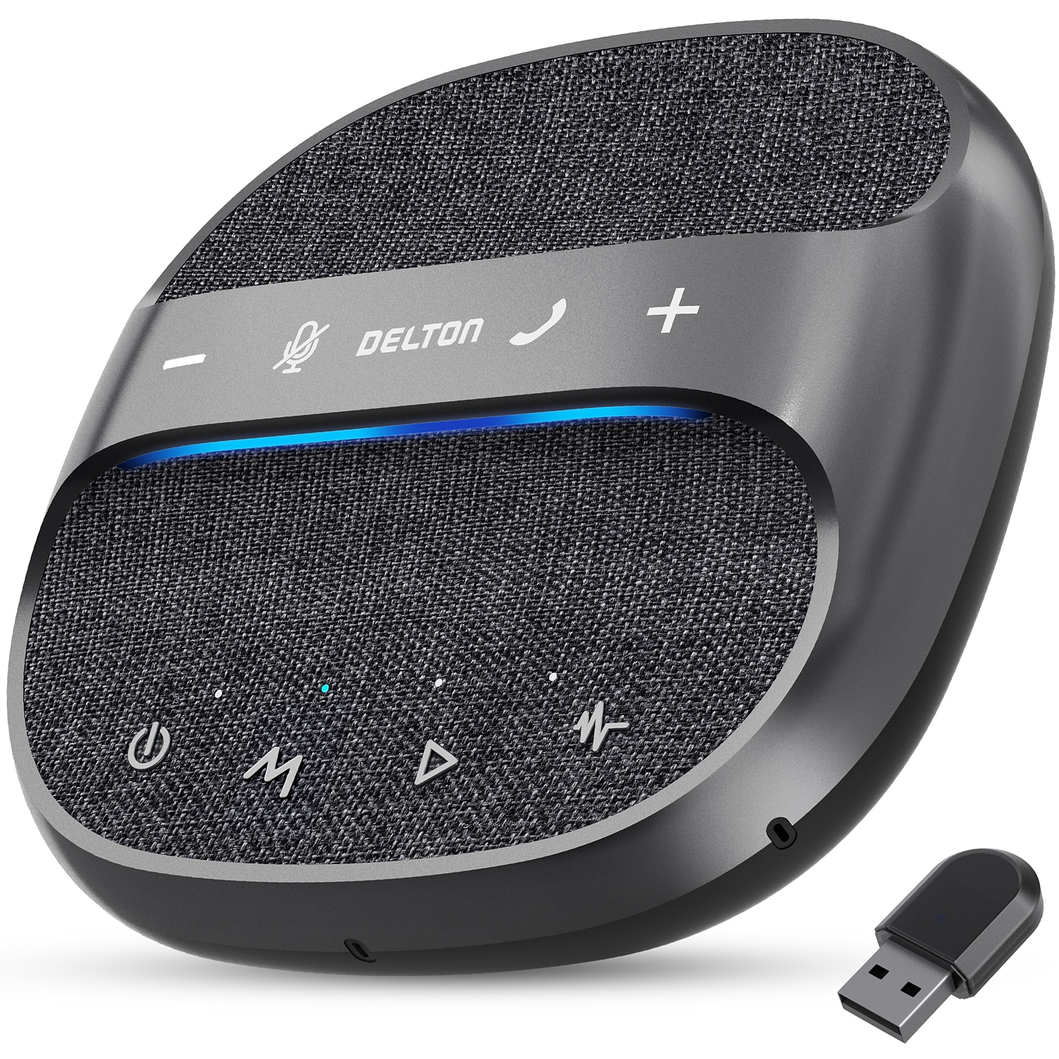 Delton C4700 Noise Reducing 360° Voice Pickup Wired/Wireless Conference Speaker Speakerphone, Black (DSC4700-WR)