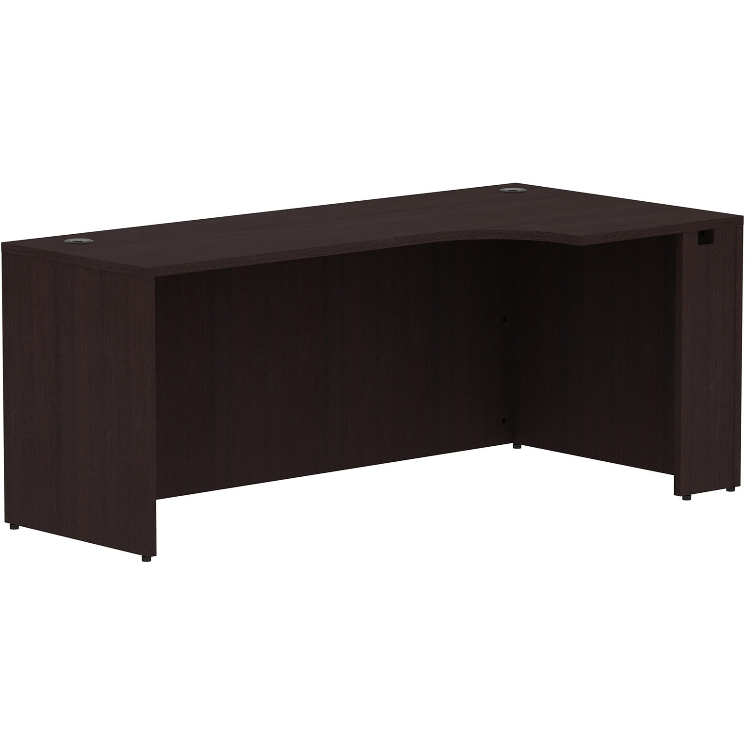 Lorell Essentials 29.5H x 72L Right Corner Credenza, Espresso (LLR18268)