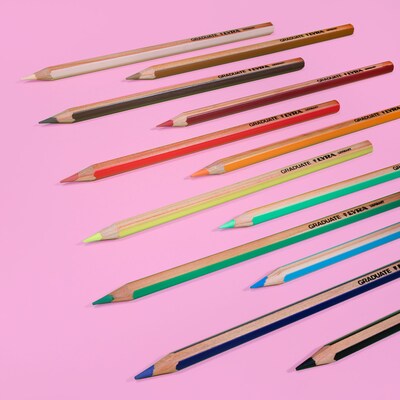 Lyra Graduate Colored Pencil Set, Assorted Colors, 12 Pencils/Set, 2 Sets/Bundle (LYXL2871121-2)