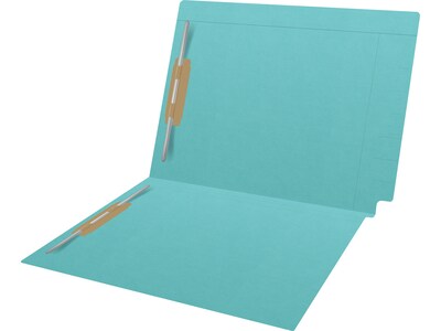 Medical Arts Press Kardex Match Reinforced End Tab File Folder, Straight Cut, Letter Size, Light Blue, 50/Box (S-09484-LBL)