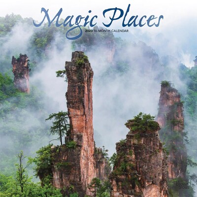 2023 BrownTrout Magic Places 12 x 12 Monthly Wall Calendar, (9781975452100)