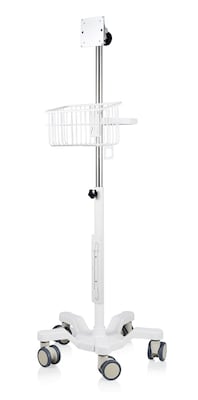 Viva Comfort Steel Welch Allyn 4400 Vital Signs Monitor Steel Mobile Stand with Storage Basket, White (ADIME911-01-MK)