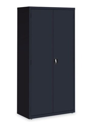 OIF 72H Steel Storage Cabinet with 5 Shelves, Black (CM7218BK)