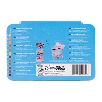 Talens Van Gogh Shades of Nature Selection Watercolor Paint, Assorted Colors (VNG20808641)