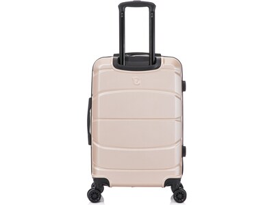 DUKAP Sense 24" Hardside Suitcase, 4-Wheeled Spinner, TSA Checkpoint Friendly, Champagne (DKSEN00M-CHA)