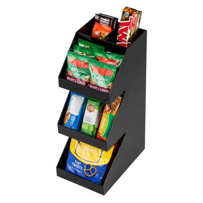 Mind Reader 5-Compartment Coffee, Tea, Utensil and Condiment Countertop Organizer, Black (3TCORG-BLK)
