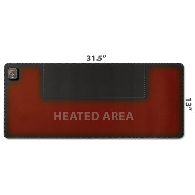 Victor Technology Heetz Heated Foam Non-Skid Desk Pad, Black  (HTZ230)