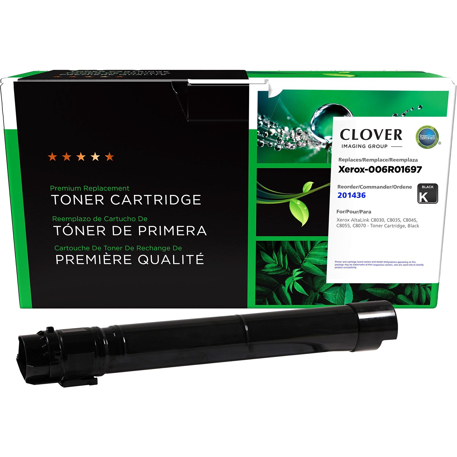 Clover Imaging Group Remanufactured Black Standard Yield Toner Cartridge Replacement for Xerox 006R01697