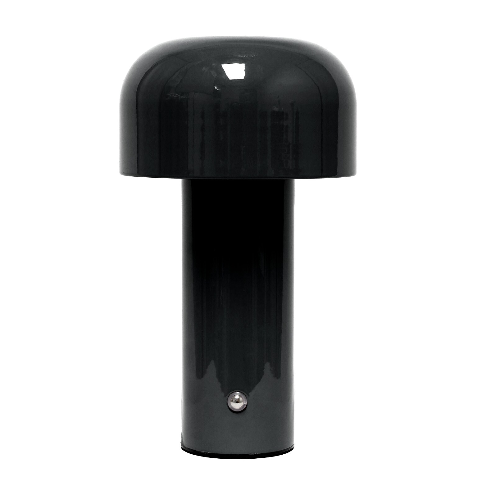 Simple Designs Mushroom Magic LED Table Lamp, Black (LD1070-BLK)