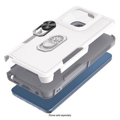 SaharaCase Raider Series Phone Case for Motorola Moto G Stylus 5G, Shock Absorbing, Fossil White (CP00789)