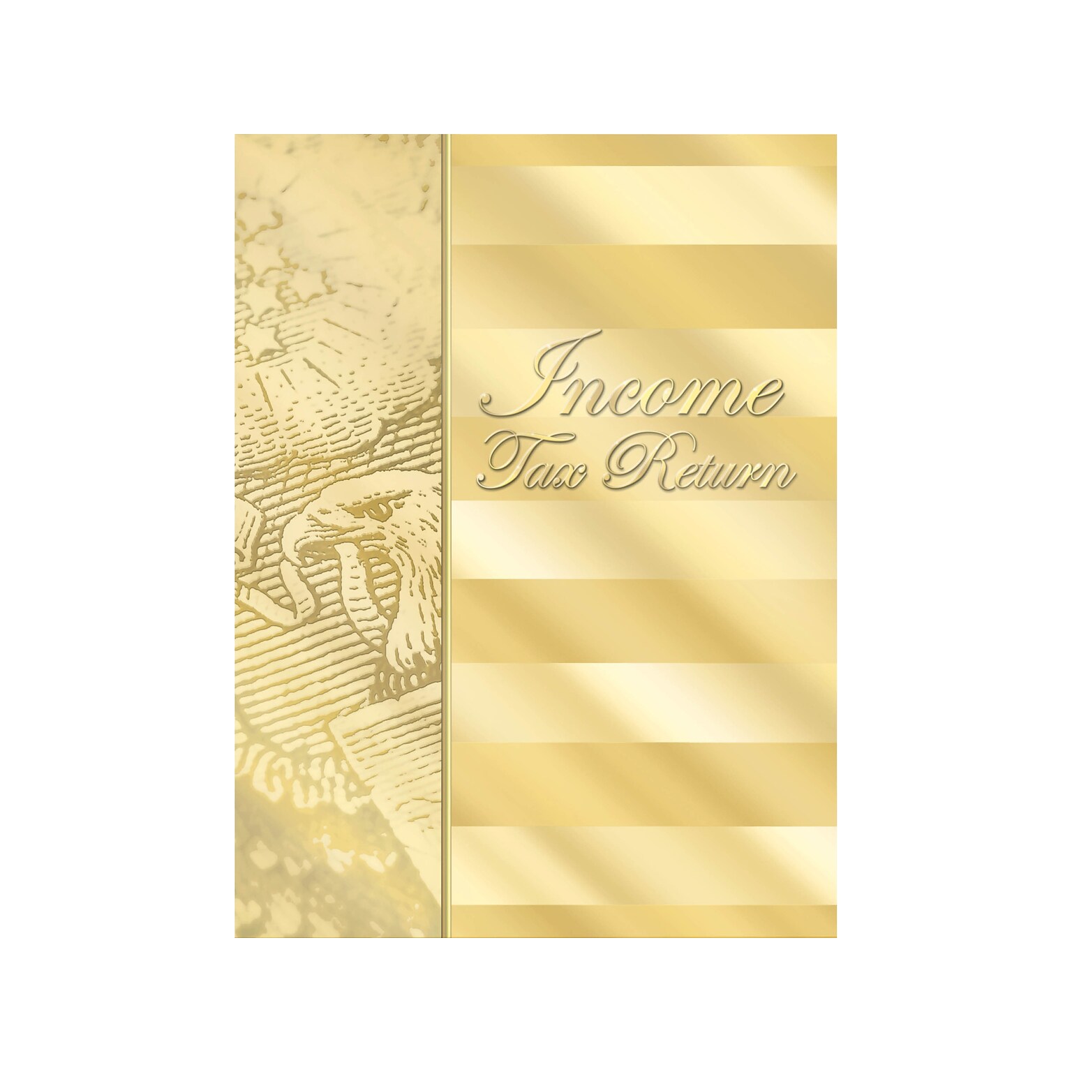 ComplyRight Income Tax Return Presentation Folder, Gold, 50/Pack (GSF10)