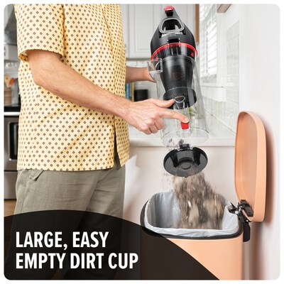 Dirt Devil Multi-Surface+ Upright Vacuum Cleaner, Bagless, Red (UD76200V)