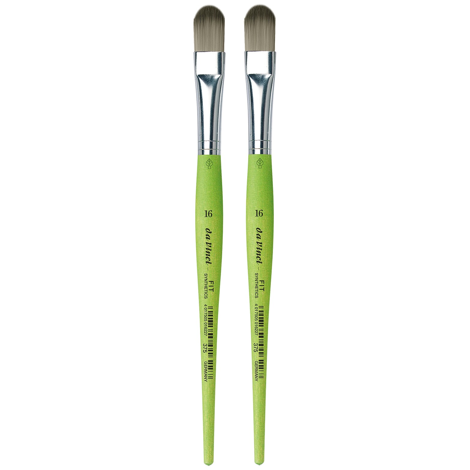 da Vinci FIT Synthetics Acrylic & Tempera Student Filbert Brush, 2 /Pack (DVXVA37516-2)