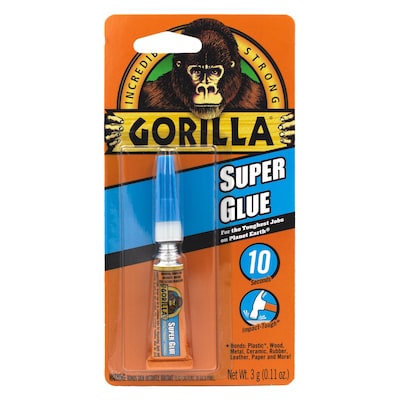 Gorilla Liquid Super Glue, 0.11 oz., Clear (7900102)