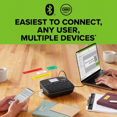 DYMO LabelManager Executive 640 CB Portable Label Printer Kit with Carry Case and 3 Label Cassettes, (2202121)