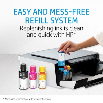 HP 32XL Black High Yield Ink Tank Bottle Refill, Prints Up to 6,000 Pages (1VV24AN)