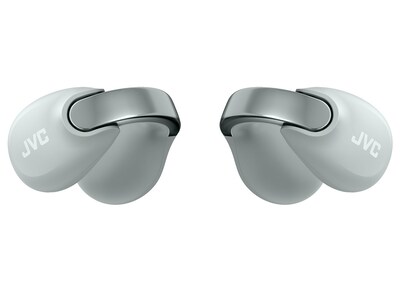 JVC Nearphones Wireless Open-Ear Earbuds, Bluetooth, Ice Grey (HANP1TH)