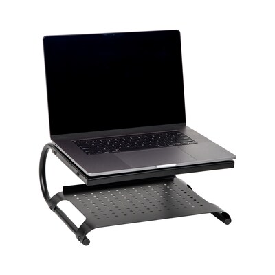 Mind Reader 2-Tier Adjustable Ventilated Monitor Stand, Black (MON2T-BLK)