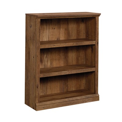 Sauder Select 44H 3-Shelf Bookcase, Vintage Oak (426425)
